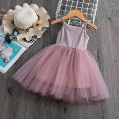 Cute Girls Sequined Princess Dress for Kids Party